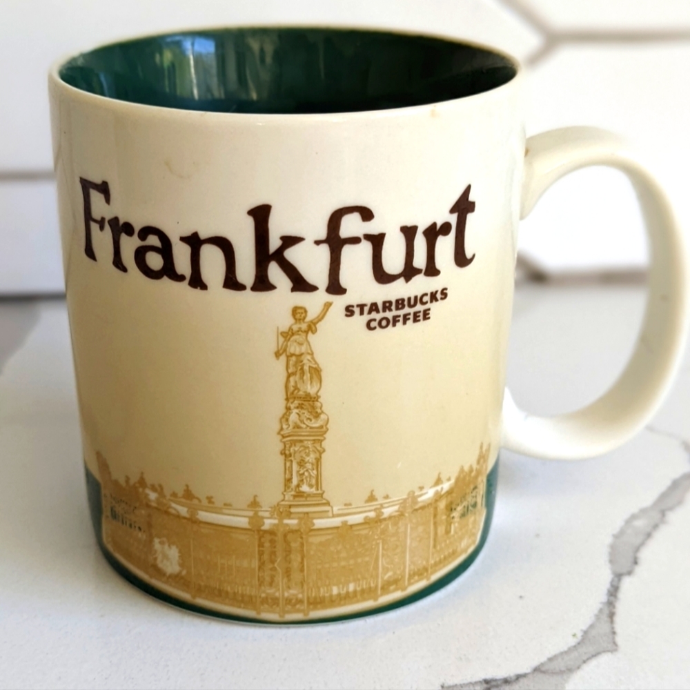 Rare Starbucks Coffee Mug Cup Collector Series, Frankfurt, 16 oz